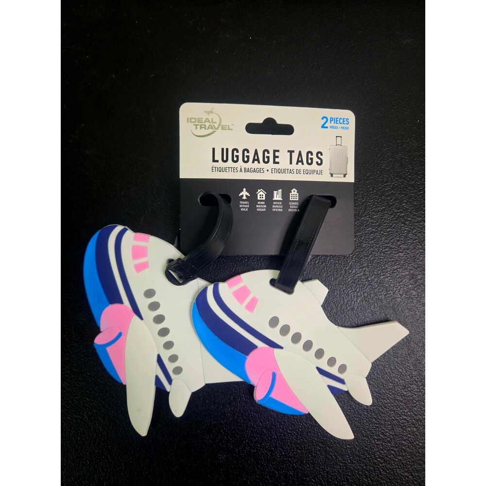2 pk Travel Suitcase ID Luggage Tag and Suitcase Label